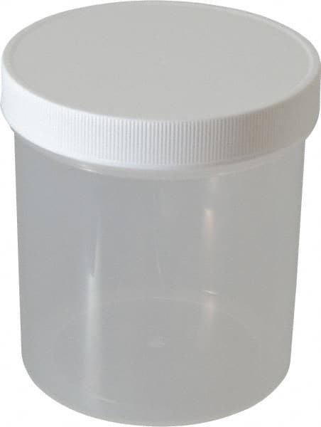 32 to 63.9 oz Polyethylene Jar: 4.7" Dia