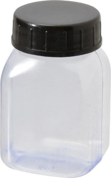 Less than 100 mL Polyvinylchloride Wide-Mouth Bottle: 1.5" Dia