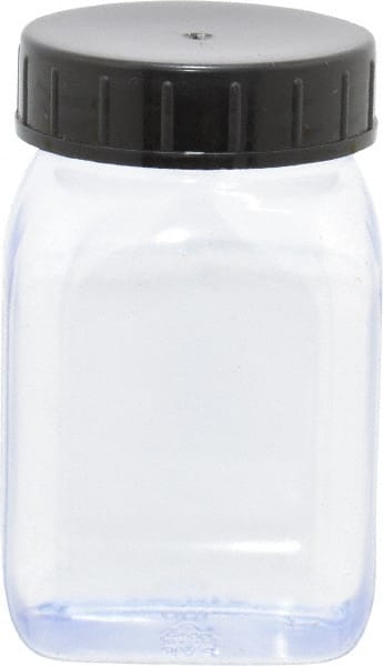 100 to 999 mL Polyvinylchloride Wide-Mouth Bottle: 1.8" Dia