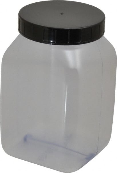 1,000 to 4,999 mL Polyvinylchloride Wide-Mouth Bottle: 4.3" Dia