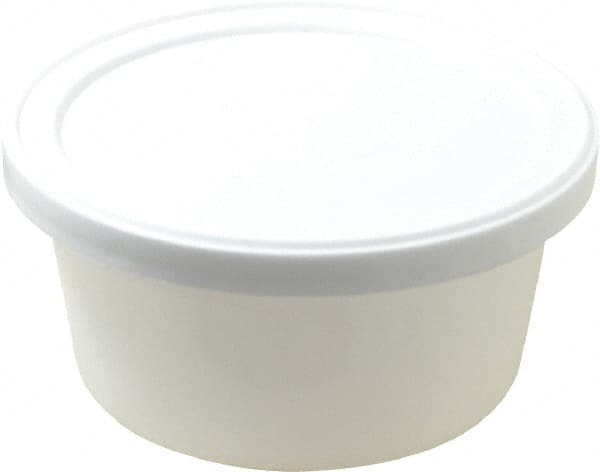 Less than 8 oz Polyethylene Disposable Container: 3.2" Dia, 1.8" High