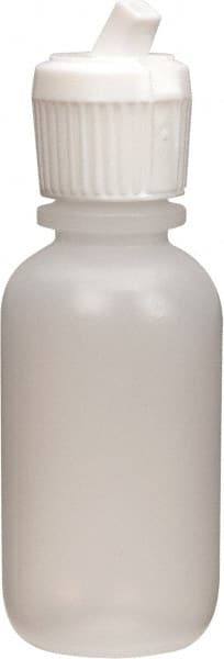 Less than 100 mL Polyethylene Dispensing Bottle: 0.9" Dia