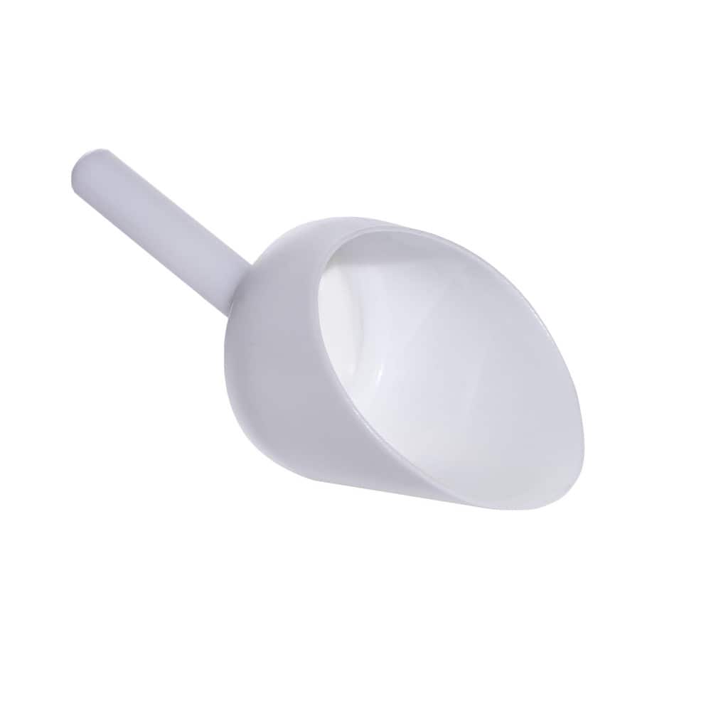 Bel-Art H36758-0001 32 oz White Polyethylene Round Bottom Scoop 