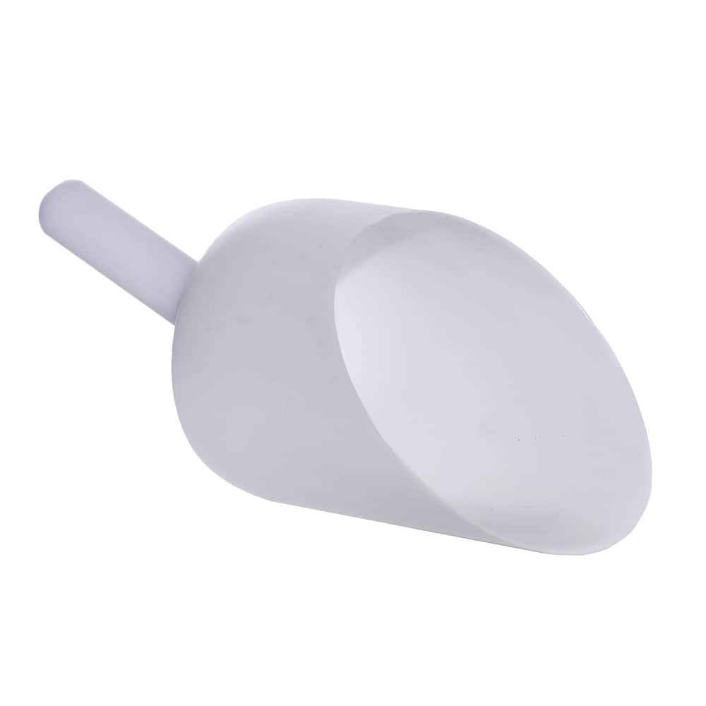 Bel-Art H36759-0000 64 oz White Polyethylene Round Bottom Scoop 
