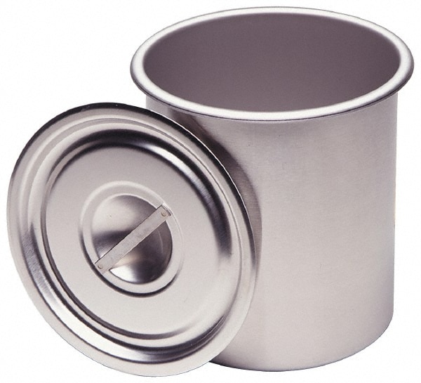 VOLLRATH Round, Chrome Stainless Steel Food Storage Container