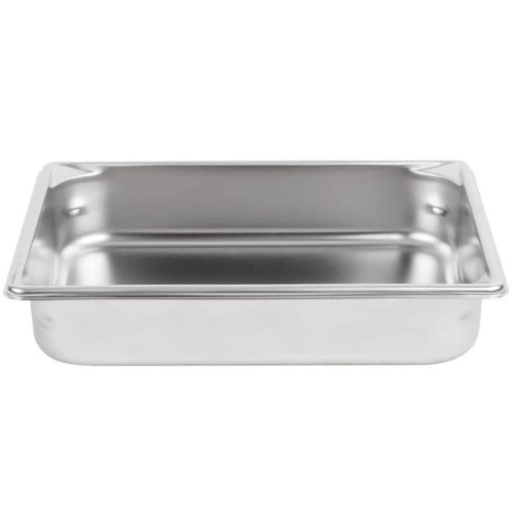 VOLLRATH 30222 Food Pan Container: Stainless Steel, Rectangular 