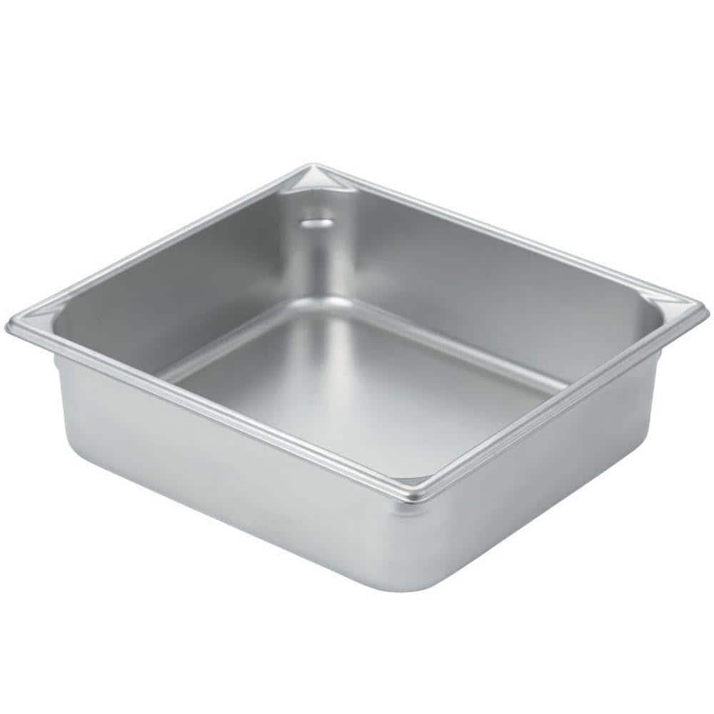 VOLLRATH SMVOL30142 Food Pan Container: Stainless Steel, Rectangular 
