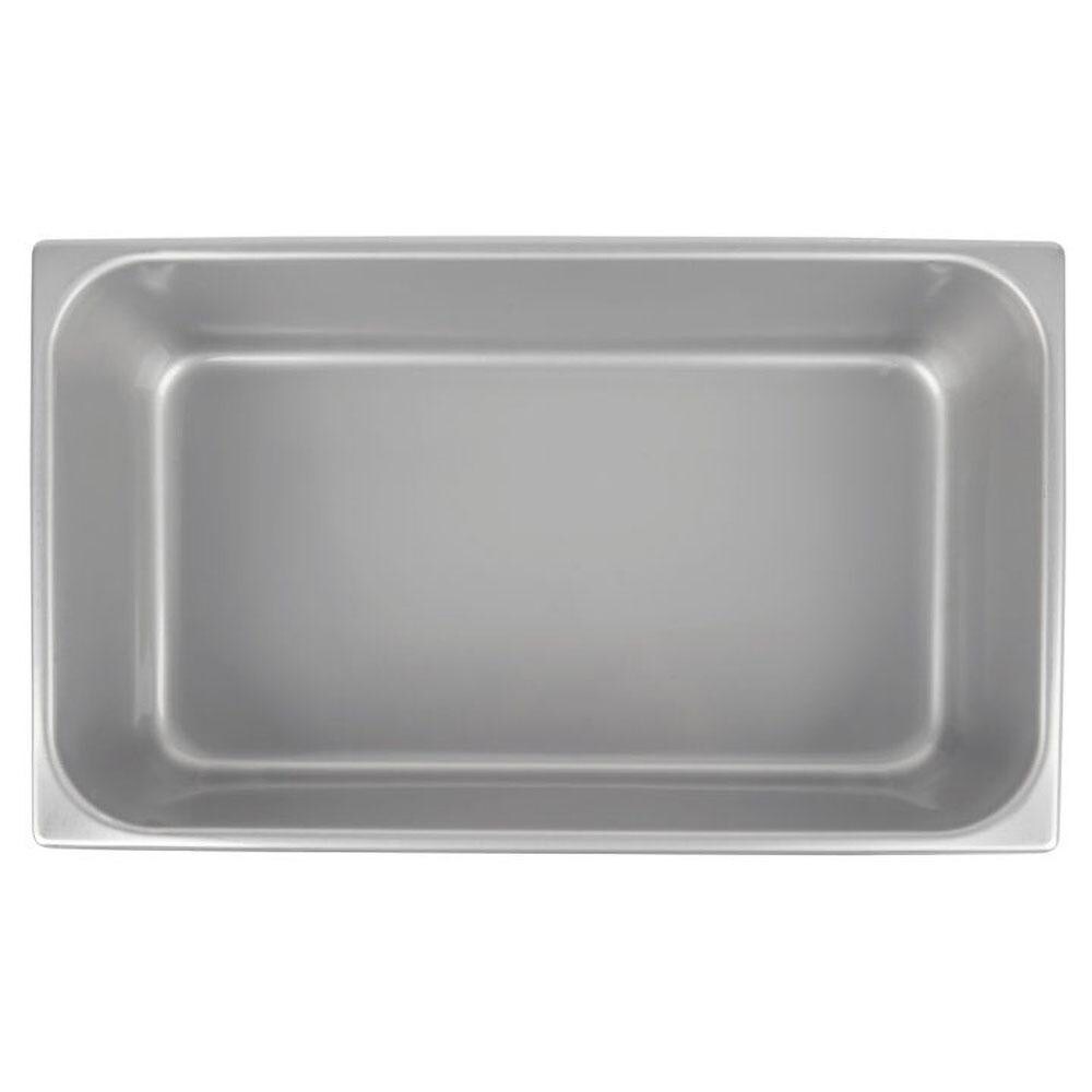 Vollrath Food Pan Container: Stainless Steel, Rectangular - 4 OAH, 10.4 Overall Dia | Part #30242