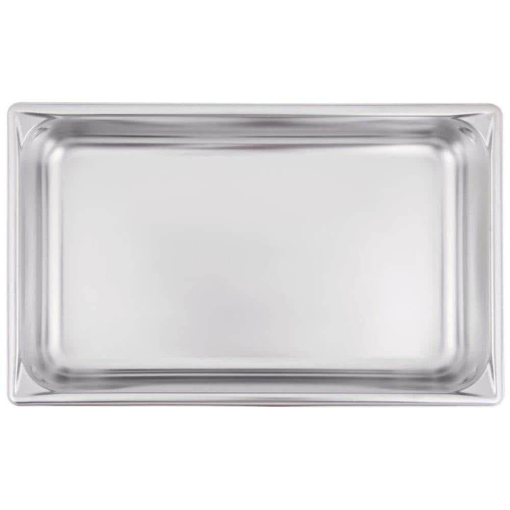 Vollrath Food Pan Container: Stainless Steel, Rectangular - 4 OAH, 10.4 Overall Dia | Part #30242