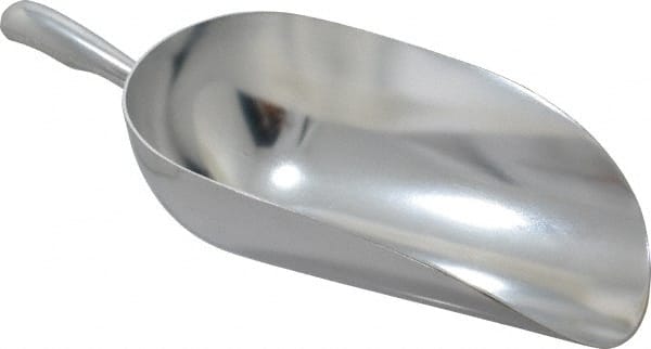 86 oz Silver Cast Aluminum Round Bottom Scoop