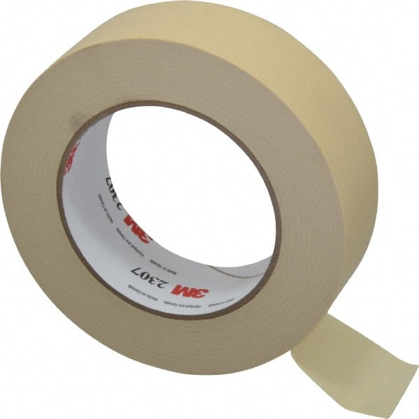 Masking Tape: 38 mm Wide, 60 yd Long, 5.2 mil Thick, Tan