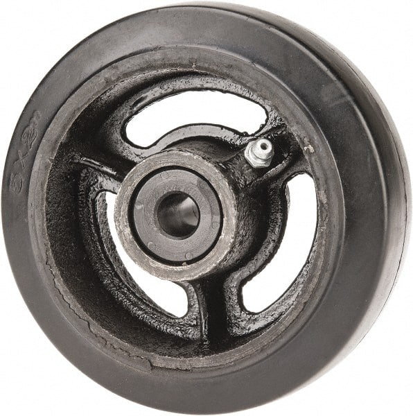 Rubber Caster Wheel, 5 Inch Diameter x 2 Inch Wide MG Fairbanks 