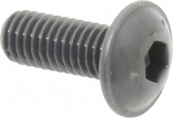 Made in USA 16517 #10-32 1/2" Length Under Head Hex Socket Drive Button Socket Cap Screw Image