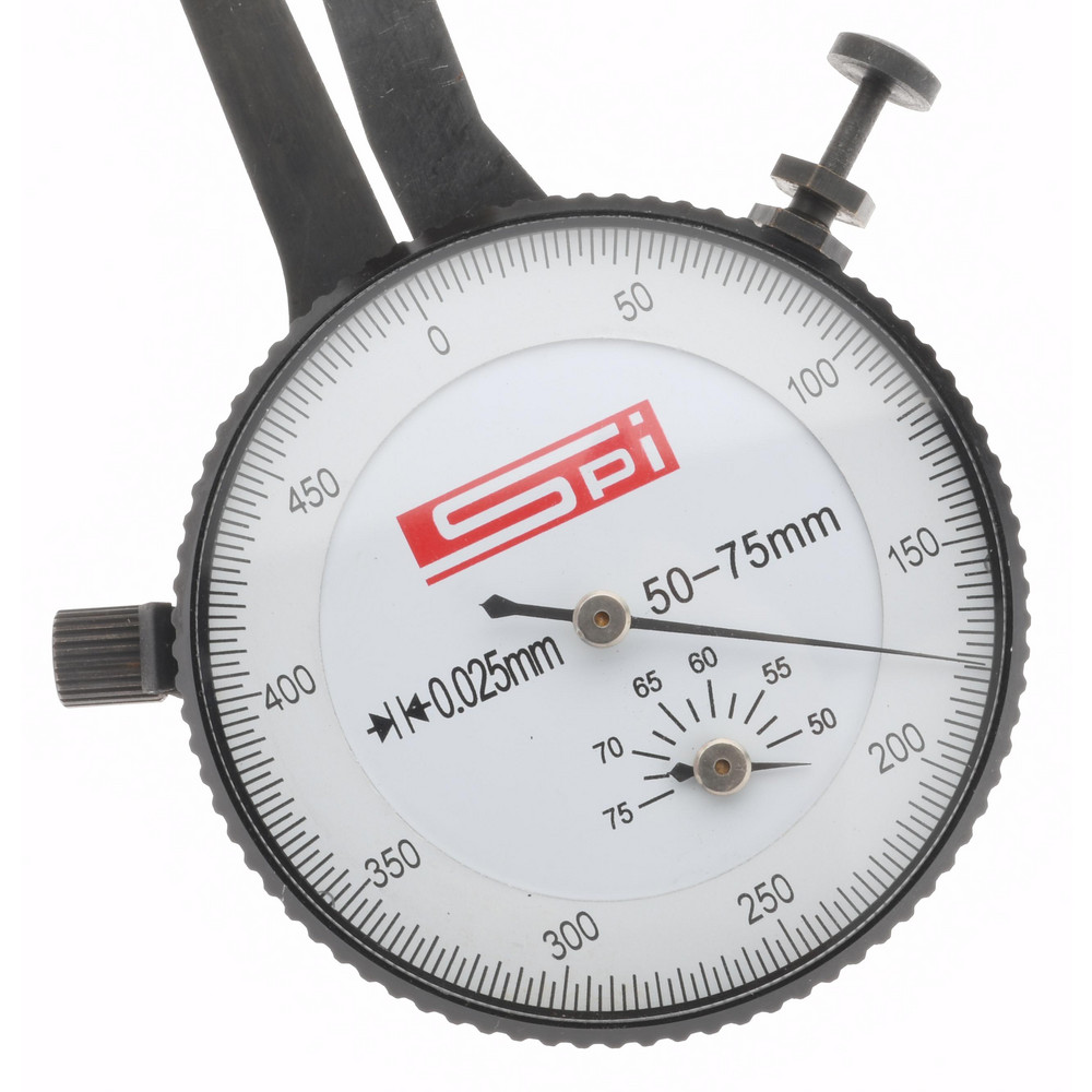 SPI Inside Dial Caliper Gage 50 to 75 mm, 0.025 mm Graduation, 0.038