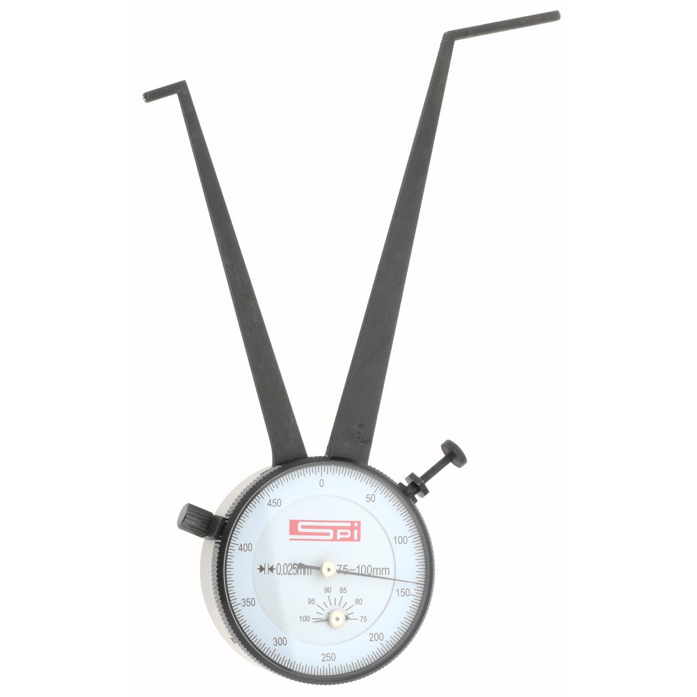 SPI Inside Dial Caliper Gage 75 to 100 mm, 0.025 mm Graduation, 0.