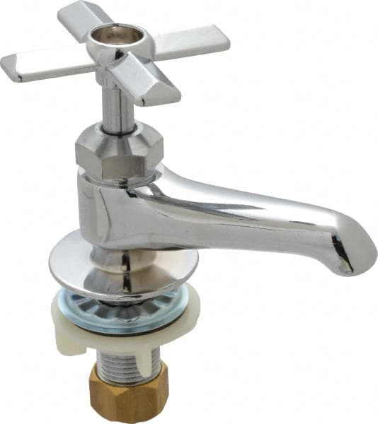 Standard, One Handle Design, Chrome, Round Deck Plate Single Mount Faucet