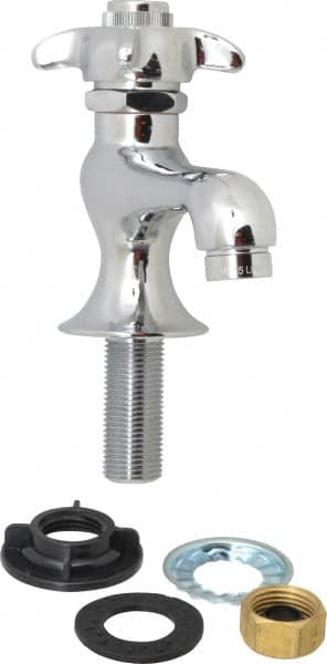 B&K Mueller 220-006NL Standard, One Handle Design, Chrome, Round Deck Plate Single Mount Faucet 