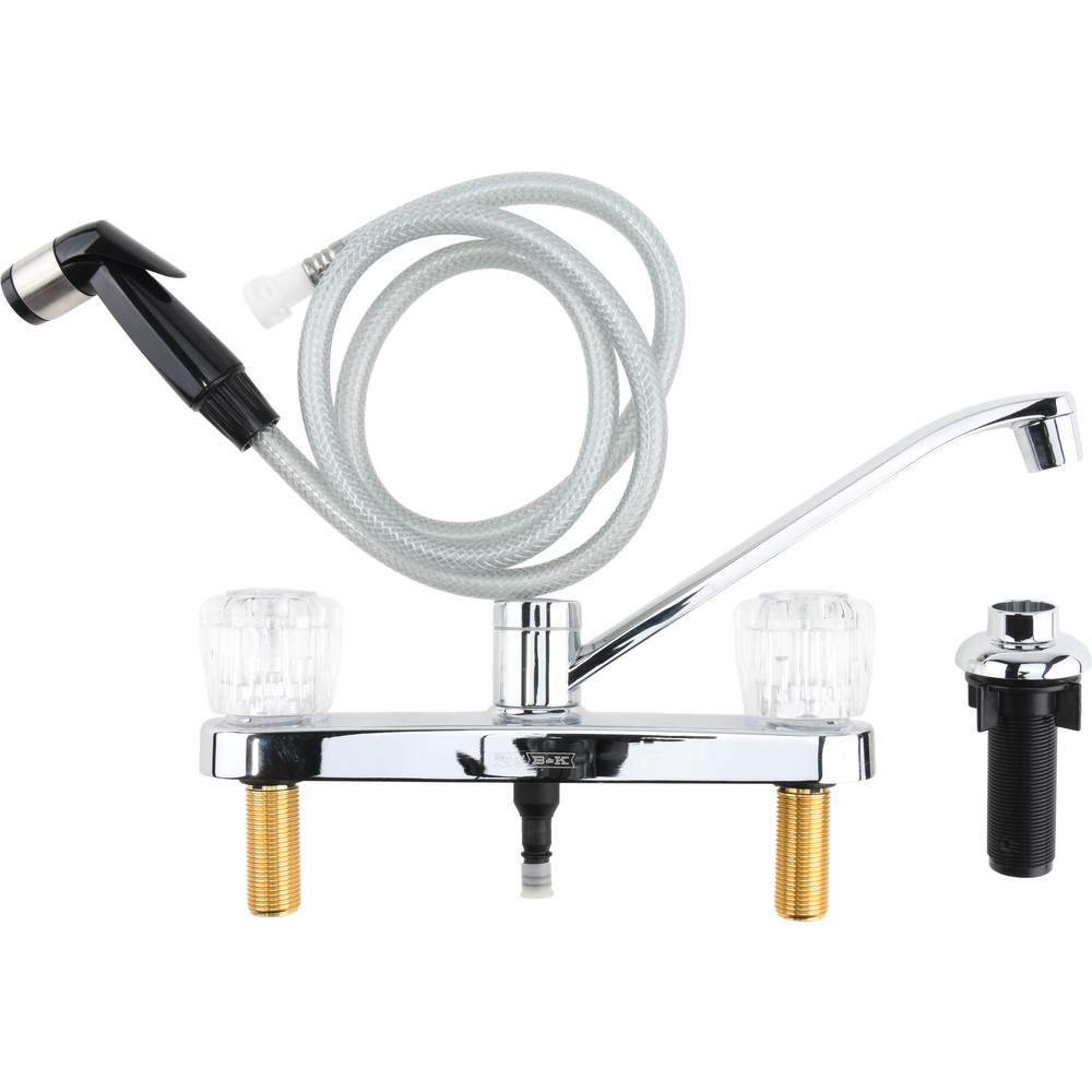 B&K Mueller Deck Plate Mount, Kitchen Faucet with Spray MSC Direct