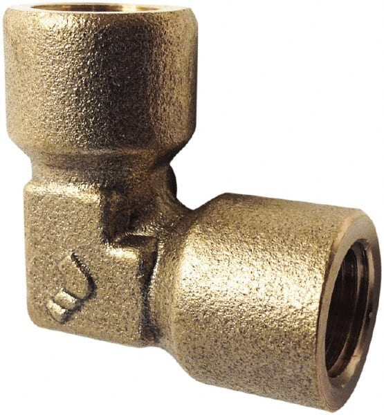 Legris Brass Pipe Fitting, 90° Compression Elbow, Male R 3/8in to Female  12mm