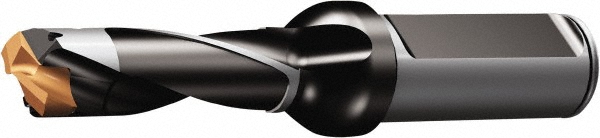 Replaceable-Tip Drill: 15 to 15.99 mm Dia, 50.42 mm Max Depth - Uses 870-1590-15-PM Inserts, Seat Size 15, 119 mm OAL, Through Coolant