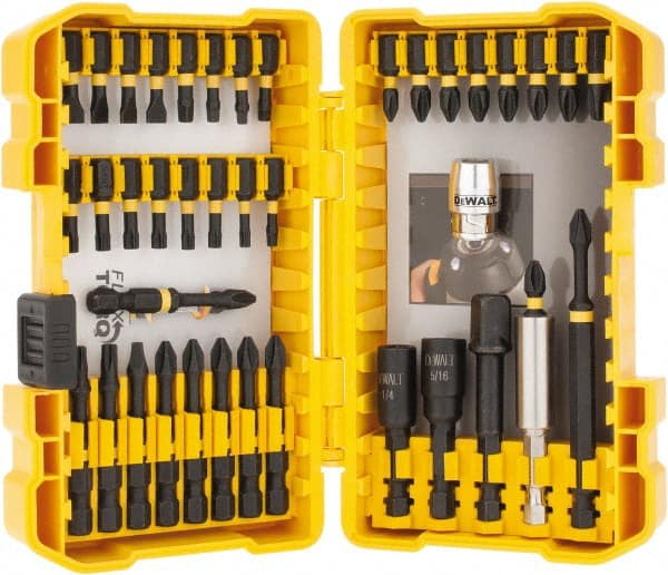 45 Piece Driving Kit stored in a handy magnetic case. 