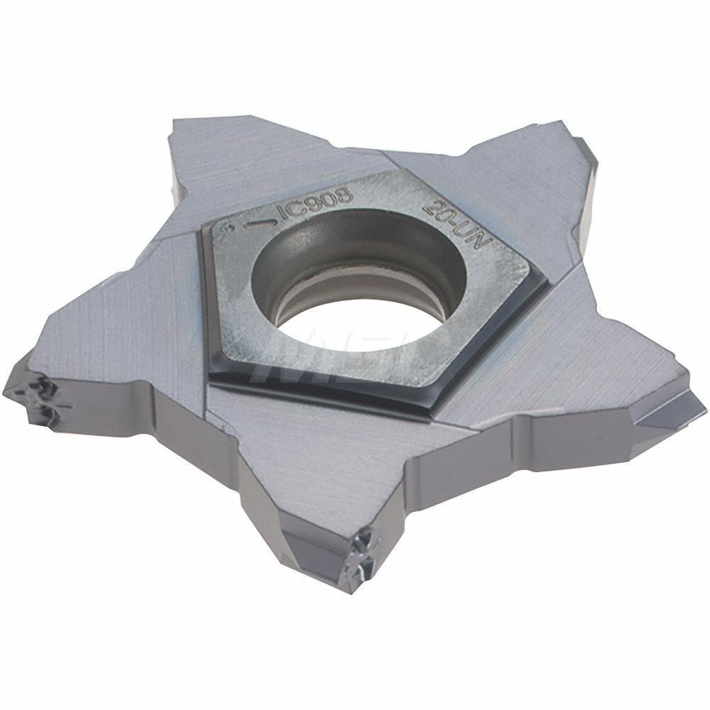 Iscar Threading Insert24 Size, PENTA Style, IC908 Grade, Solid