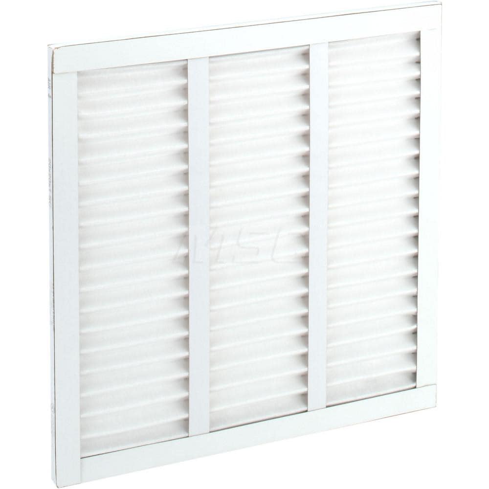 Pleated Air Filter: 20 x 20 x 1", MERV 8, 35% Efficiency, Wireless Pleated