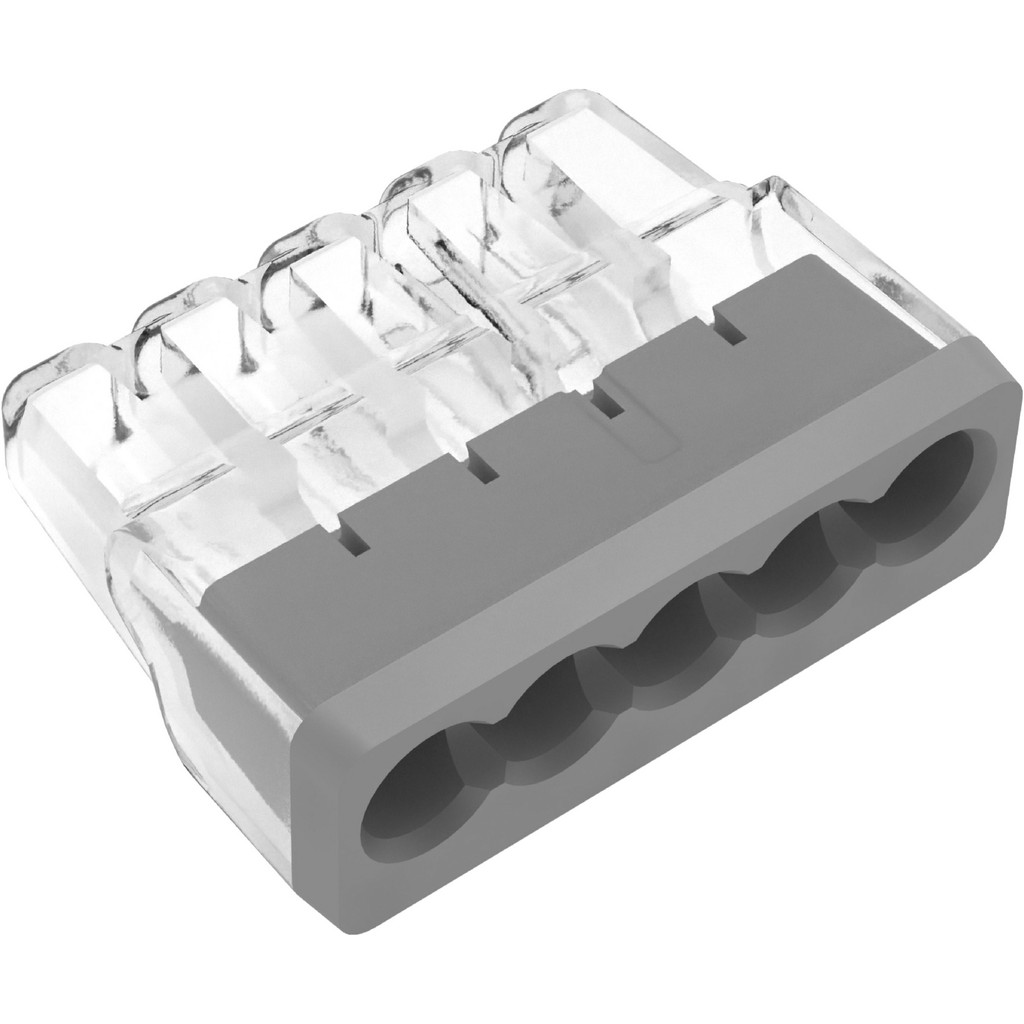 Ideal | In-Sure™ Push-In Wire Connectors: Connector Type: Pin-In Wire; Compatible Wire Size: 12, 14, 16, 18, 20; Number Of Ports: 5; Overall