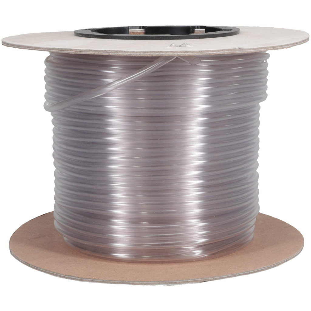 Made in USA | Value Collection Heat-Shrink Sleeve: 1/8" ID Before Shrinking, 0.063" ID After Shrinking, 125 ft OAL - PVC, 2:1, Clear | Part