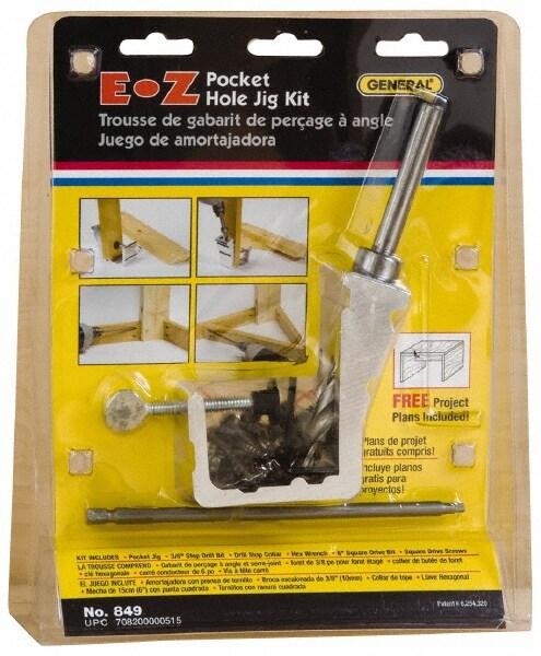 29 Piece, Pocket Hole Jig Kit for Woodworking and Step Drill Bits
