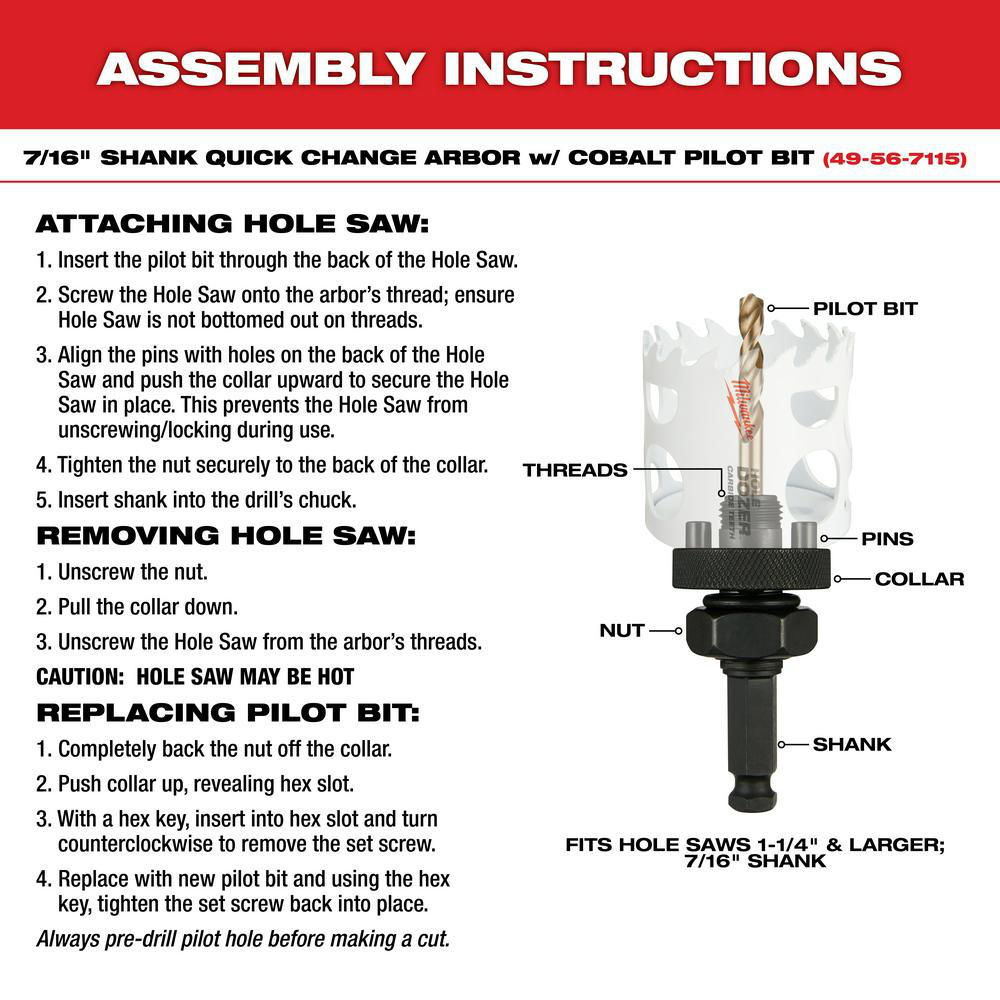 Milwaukee Tool - Hole Saw: 5-3/4