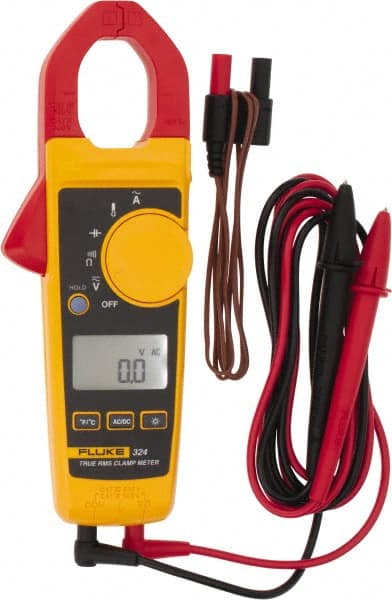 Clamp Meter: CAT III & CAT IV, 1.18" Jaw, Clamp On Jaw