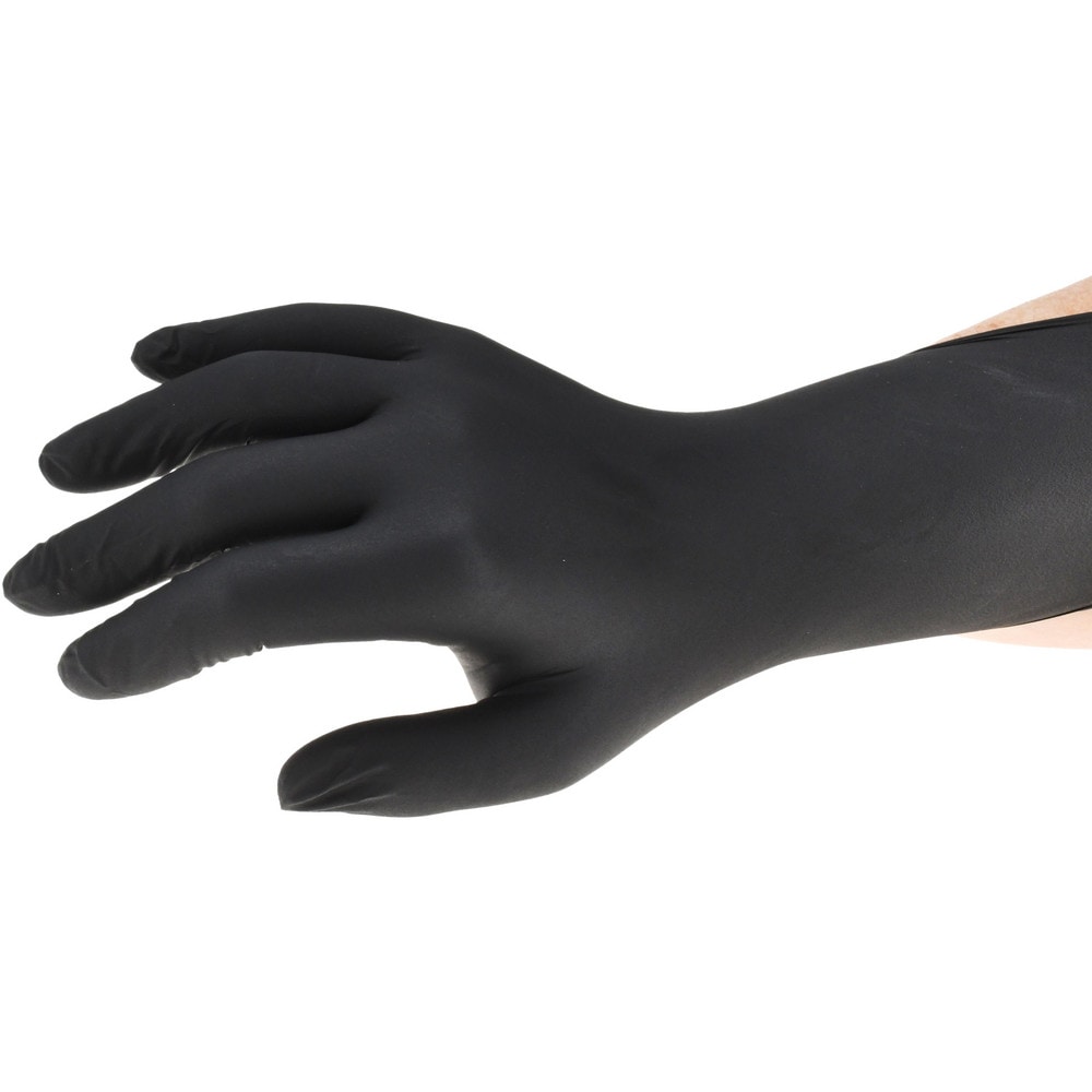 Disposable Gloves: Size Large, 5.0 mil, Nitrile, General Purpose Grade, Powder-Free