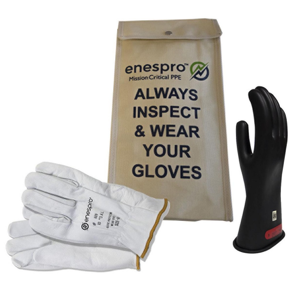 Class 0, Size 8, 11" Long, Rubber Lineman's Glove Kit