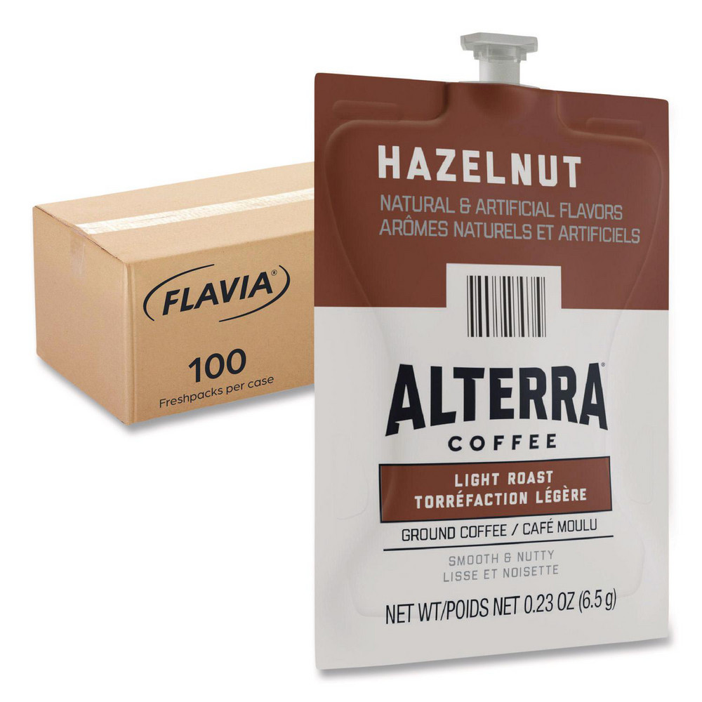 Flavia - Beverages: Beverage Type: Coffee; Beverage Flavor: Hazelnut;  Container Type: Pouch; Container Size: 0.23 oz | MSC Direct