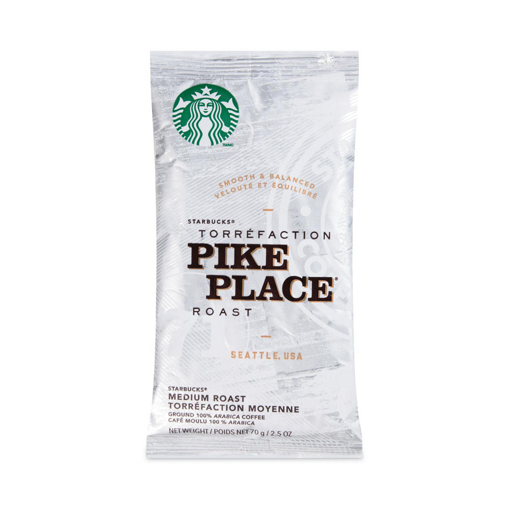 Starbucks Beverages: Coffee, Pike Place® Roast, Packet, 2.7 oz | Part #SBK11018197CT