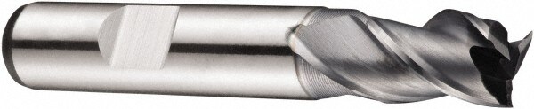3mm Diam, 5mm LOC, 3 Flute Powdered Metal Keyway End Mill