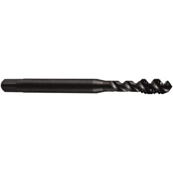 DORMER 5974361 Spiral Flute Tap: M2.50 x, 0.45, Metric Coarse, 3 Flute, Bottoming, 6H Class of Fit, Cobalt, Oxide Finish 
