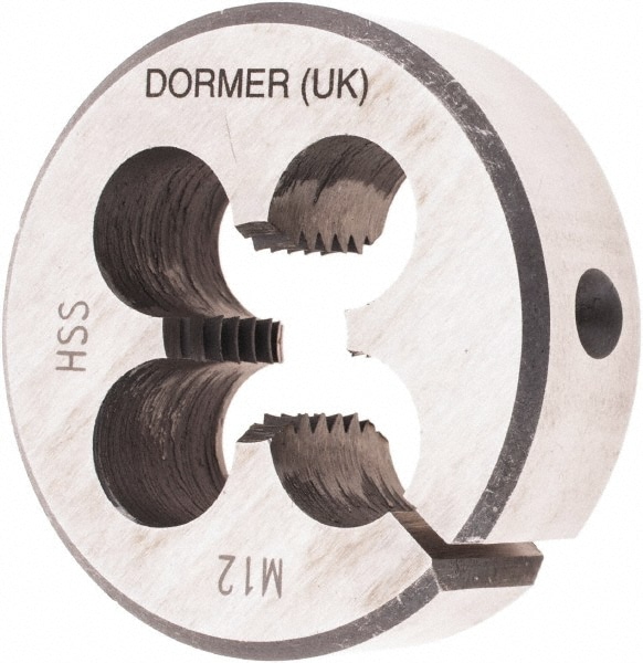 DORMER 5978725 Round Die: M12 x 1.75, High Speed Steel Image