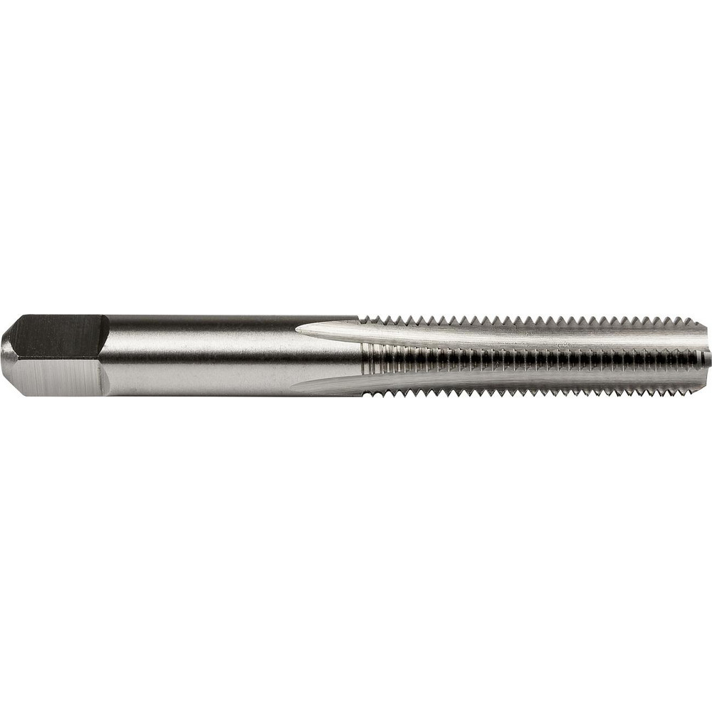 Straight Flute Tap: #12-24 UNC, 4 Flute, Bottoming Chamfer, 2B/3B Class of Fit, HSS, Bright/Uncoated Finish