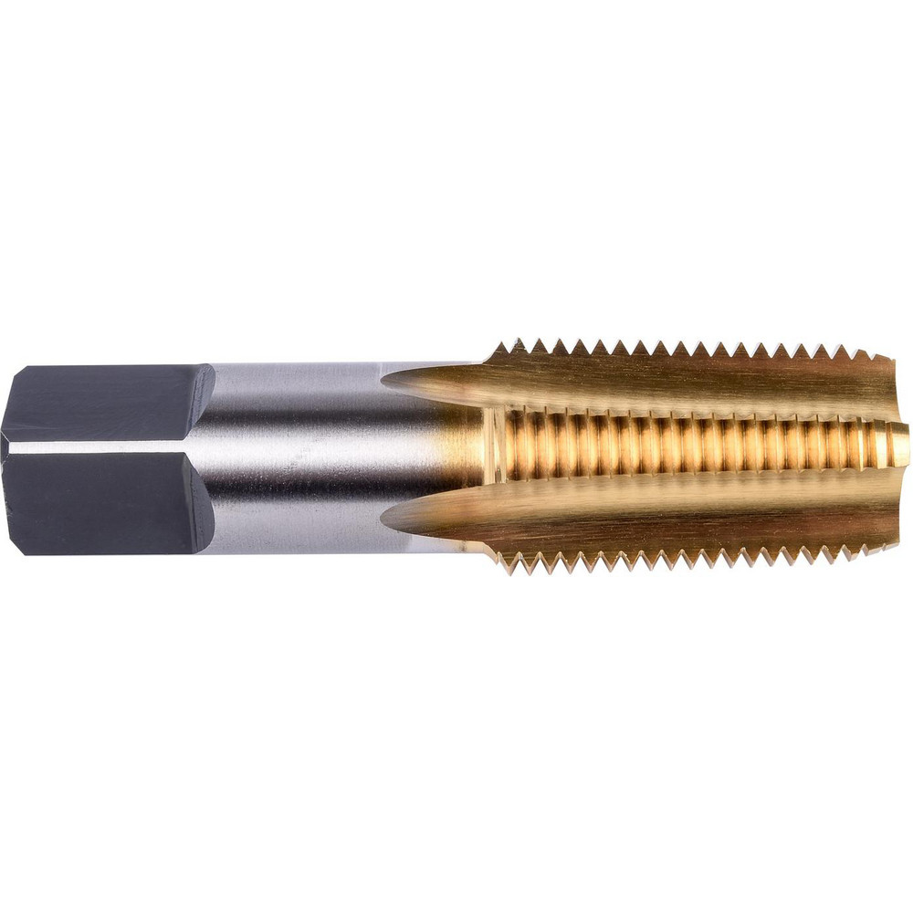 Standard Pipe Tap: 1/8-27, NPTF, 4 Flutes, High Speed Steel, TiN Finish