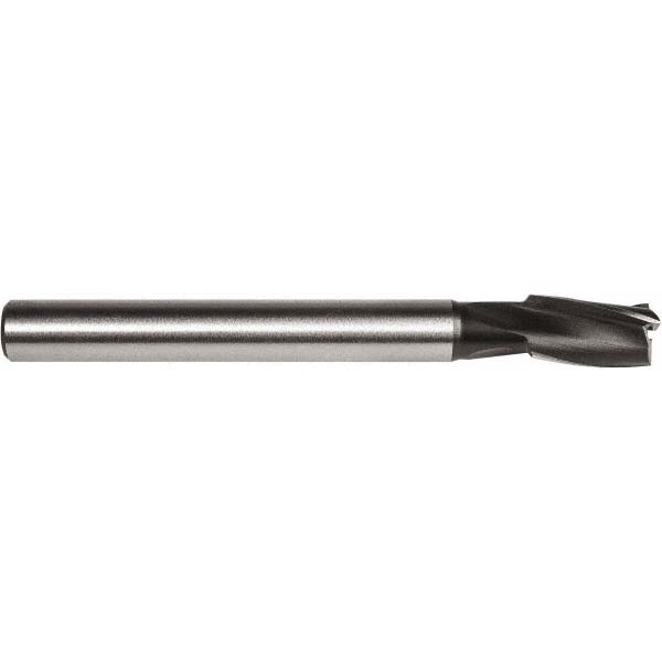 1/4" Diam, 15/64" Shank, Diam, 3 Flutes, Straight Shank, Interchangeable Pilot Counterbore