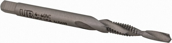 Combination Drill Tap: #4-40, 2B, 2 Flutes