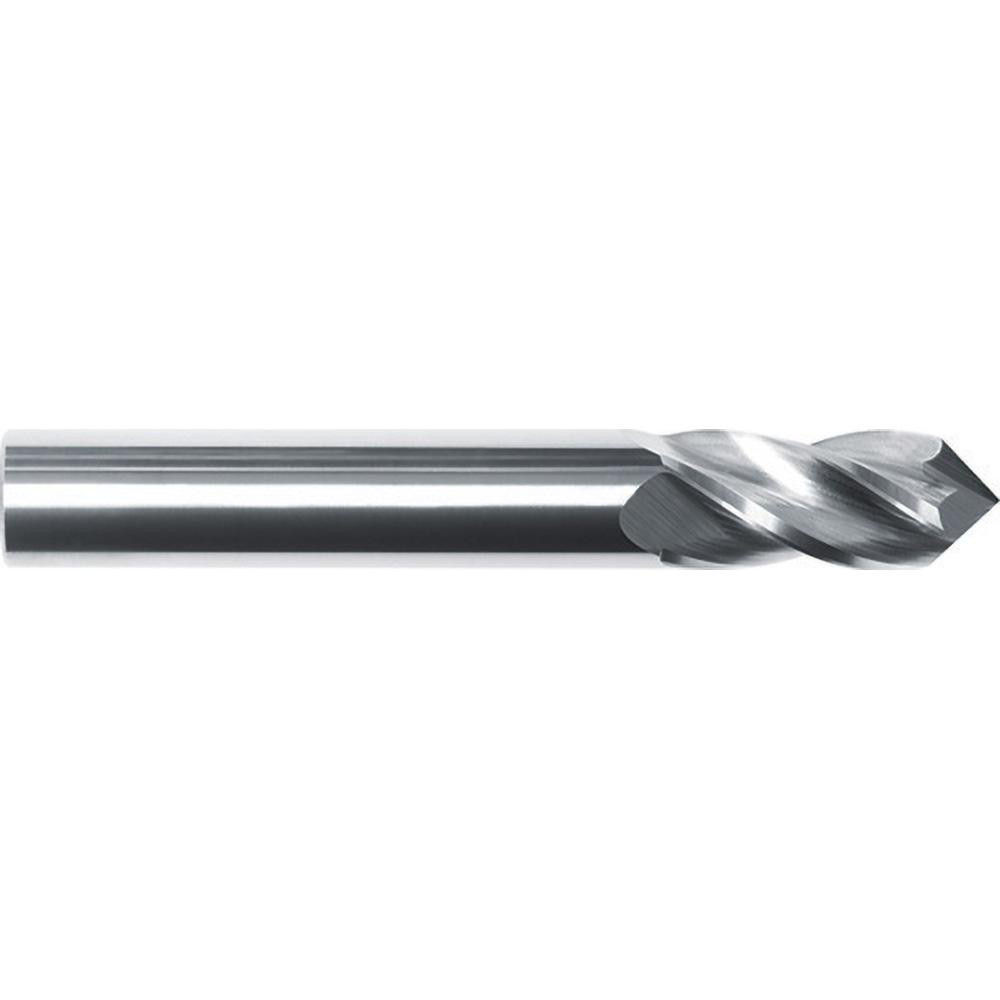 Internal Tool Drill Mill: 1/4" Dia, 1" LOC, 2 Flute, 60 deg Point, Solid Carbide - 2-1/2" OAL, 1/4" Shank, AlTiN Finish | Part #49-2165-C