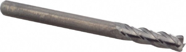 M.A. Ford. 11111811 Corner Radius End Mill: 0.1181" Dia, 0.4724" LOC, 0.02" Radius, 4 Flutes, Solid Carbide 