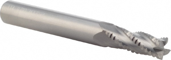 M.A. Ford. 11428120 Square End Mill: 9/32 Dia, 3/4 LOC, 5/16 Shank Dia, 2-1/2 OAL, 4 Flutes, Solid Carbide Image