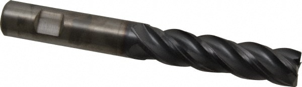 Kennametal 4067222 Square End Mill: 3/4 Dia, 3 LOC, 3/4 Shank Dia, 6 OAL, 4 Flutes, Solid Carbide Image