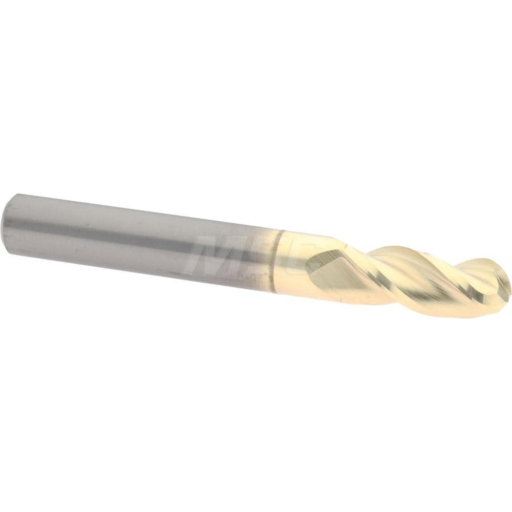 Accupro 350MM03150BNC5 Ball End Mill: 0.315" Dia, 0.748" LOC, 3 Flute, Solid Carbide Image