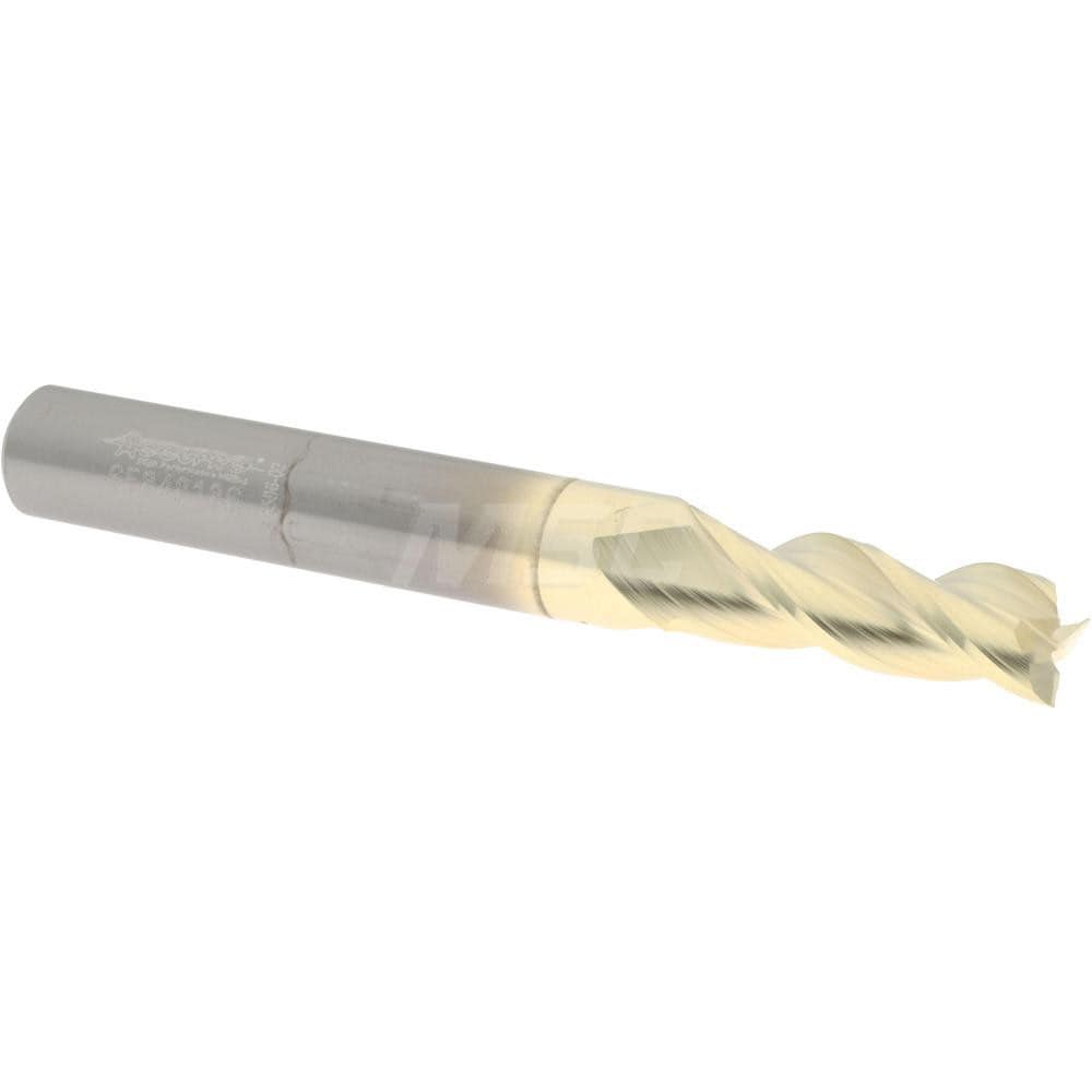 Accupro 350MM02756C5 7mm Diam 3-Flute 37° Solid Carbide Square Roughing & Finishing End Mill Image