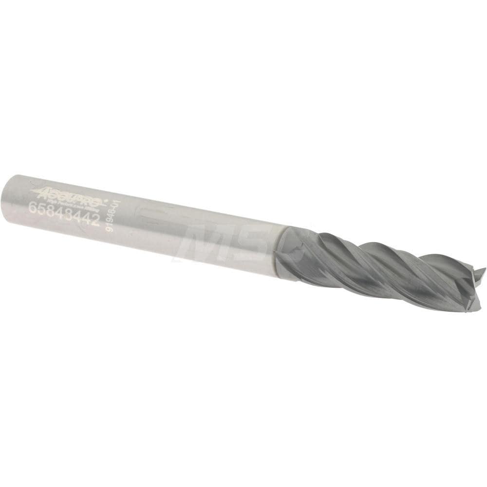 Accupro - Square End Mill: 1/4